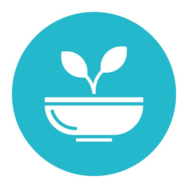 La imagen vectorial del icono de alimentos saludables se puede utilizar para la nutrición