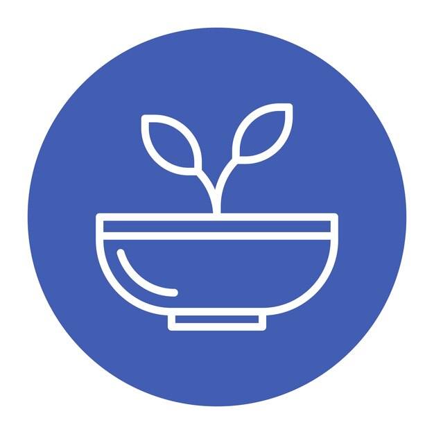 La imagen vectorial del icono de alimentos saludables se puede utilizar para la nutrición