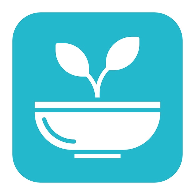 La imagen vectorial del icono de alimentos saludables se puede utilizar para la nutrición