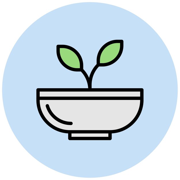 La imagen vectorial del icono de alimentos saludables se puede utilizar para la nutrición