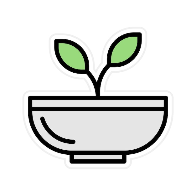 La imagen vectorial del icono de alimentos saludables se puede utilizar para la nutrición