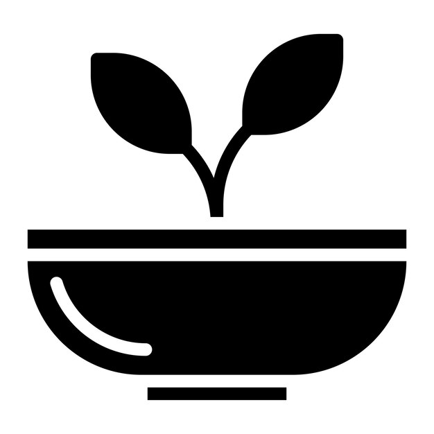 La imagen vectorial del icono de alimentos saludables se puede utilizar para la nutrición