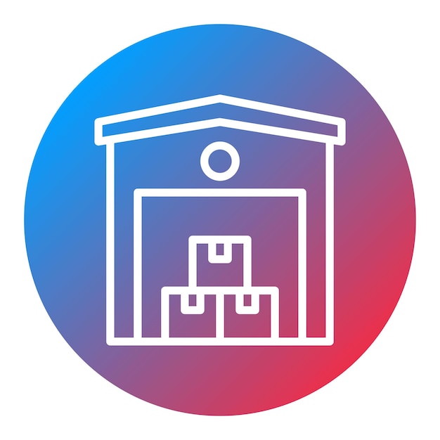 Imagen vectorial del icono del almacén Se puede utilizar para el almacén