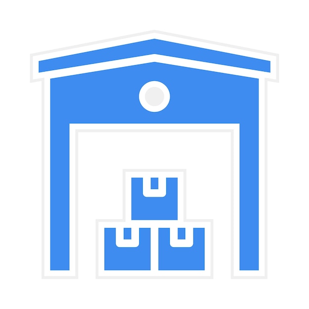 Imagen vectorial del icono del almacén Se puede utilizar para el almacén