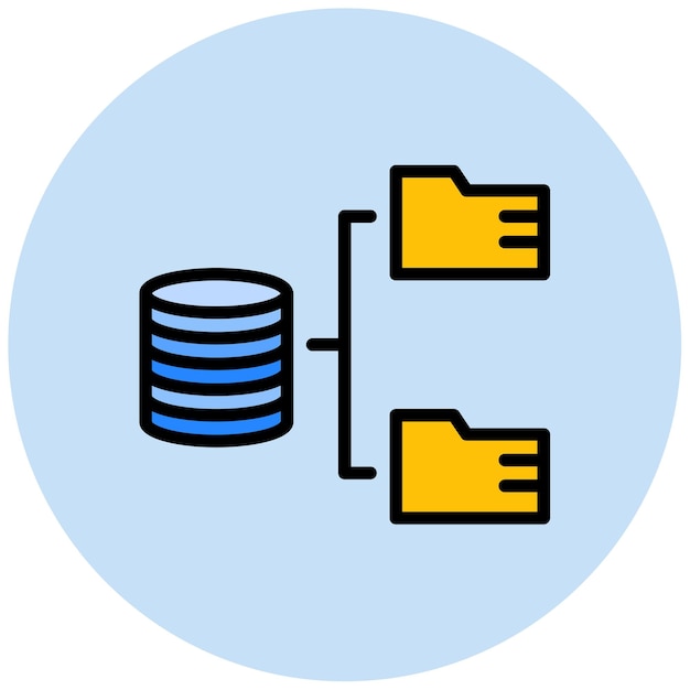 Imagen vectorial de icono de almacenamiento de datos Puede utilizarse para el cumplimiento y la regulación