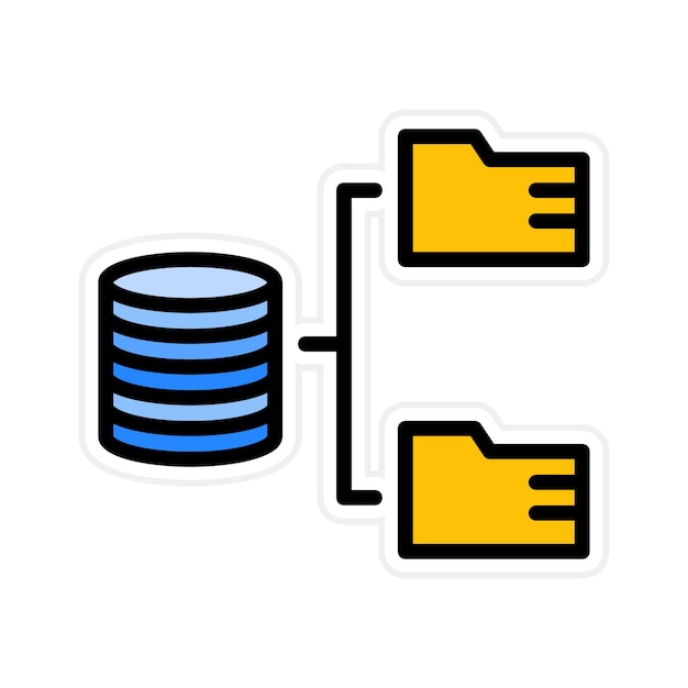 Imagen vectorial de icono de almacenamiento de datos Puede utilizarse para el cumplimiento y la regulación