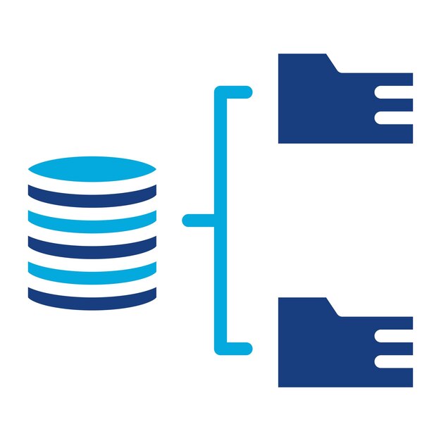 Imagen vectorial de icono de almacenamiento de datos Puede utilizarse para el cumplimiento y la regulación