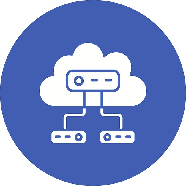 Imagen vectorial de icono de almacenamiento en la nube Se puede utilizar para la computación en la nube