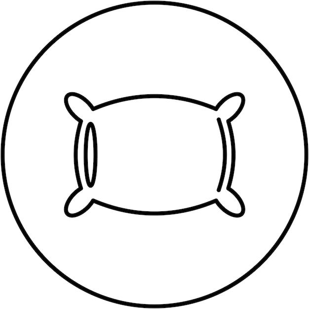 Imagen vectorial del icono de la almohada Se puede usar para Comfort