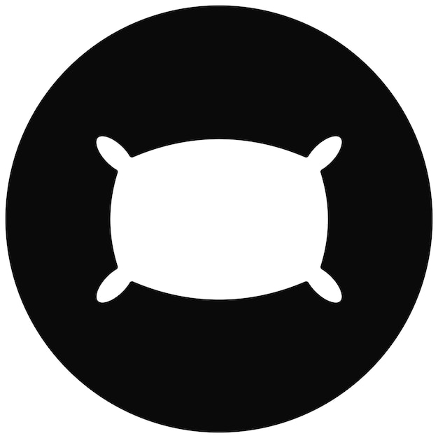 Imagen vectorial del icono de la almohada Se puede usar para Comfort