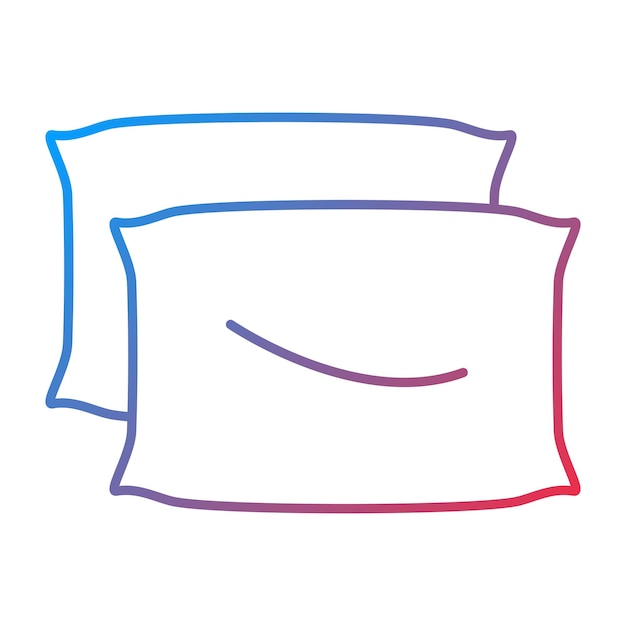 La imagen vectorial del icono de la almohada se puede utilizar para el interior