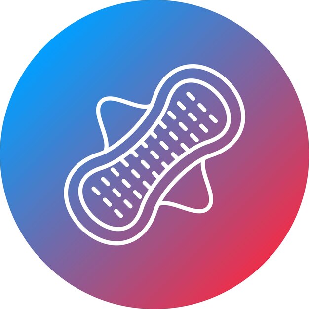 Imagen vectorial del icono de la almohadilla de tela Se puede utilizar para productos ecológicos