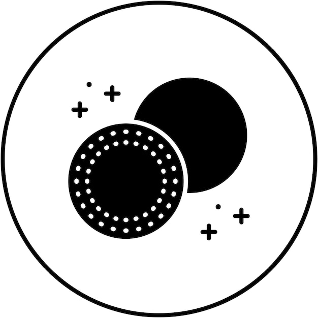 Imagen vectorial del icono de las almohadillas de algodón Se puede utilizar para el cuidado de la piel