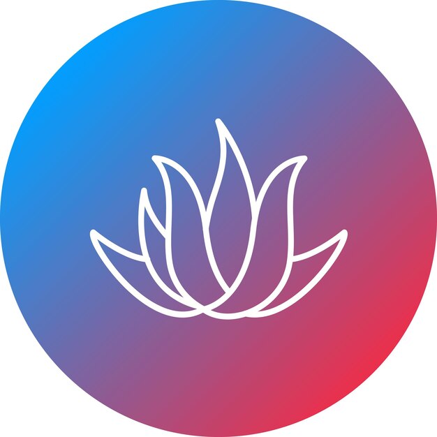 Imagen vectorial del icono de Aloe Vera Se puede usar para jardinería