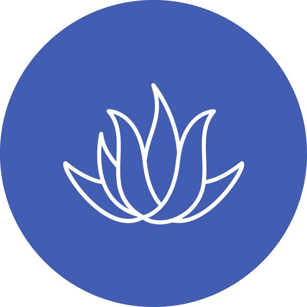 Imagen vectorial del icono de Aloe Vera Se puede usar para jardinería