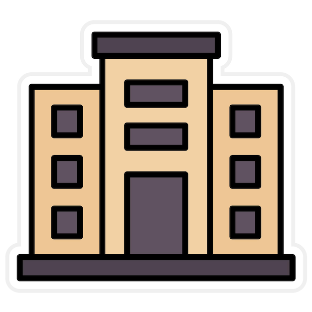 Imagen vectorial del icono de alojamiento Se puede utilizar para bienes raíces