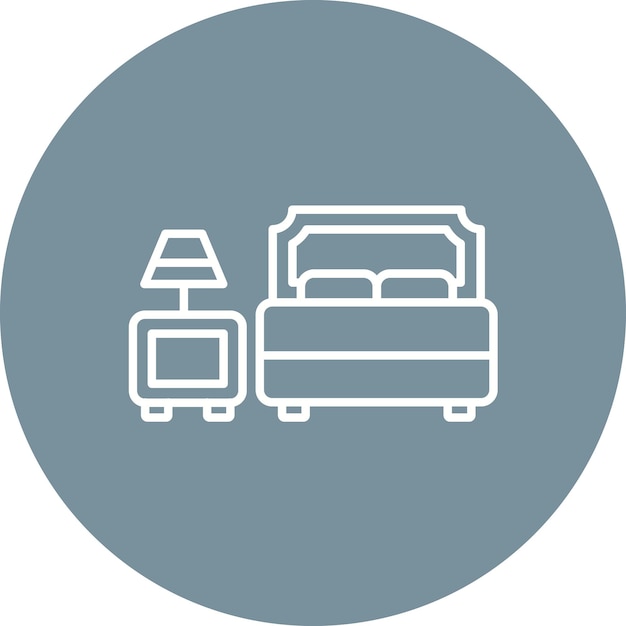 Imagen vectorial del icono de alojamiento Se puede utilizar para Digital Nomad
