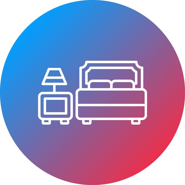 Imagen vectorial del icono de alojamiento Se puede utilizar para Digital Nomad