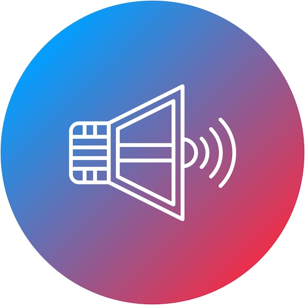Imagen vectorial del icono del altavoz Se puede utilizar para la interfaz de usuario