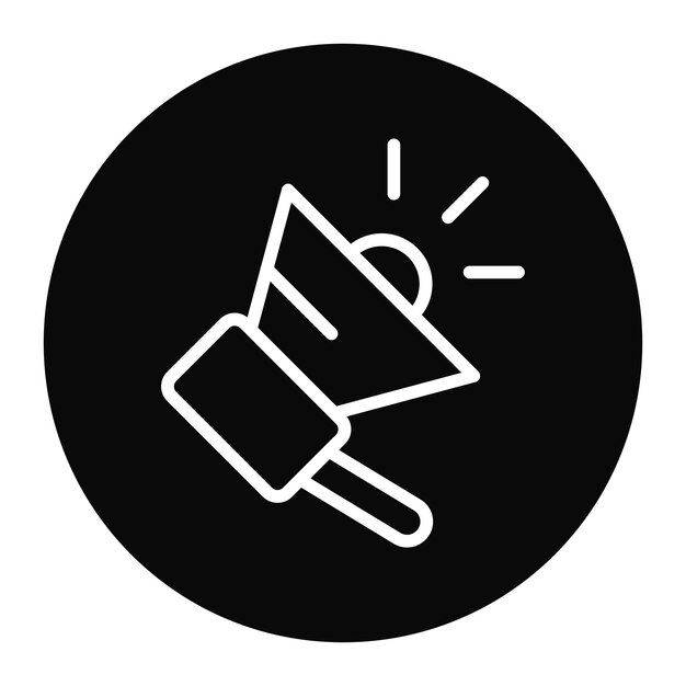 Imagen vectorial del icono del altavoz Se puede utilizar para la realización de películas