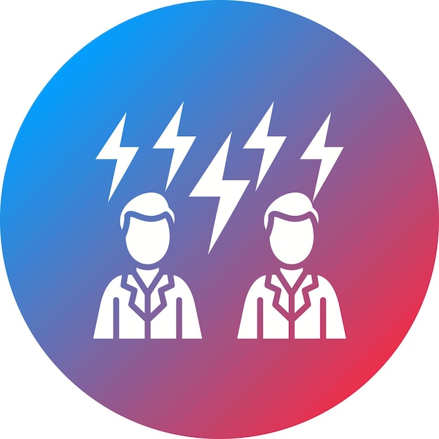 Imagen vectorial del icono de altercación Se puede utilizar para Recursos Humanos