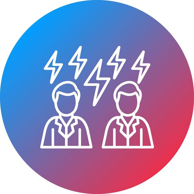 Imagen vectorial del icono de altercación Se puede utilizar para Recursos Humanos