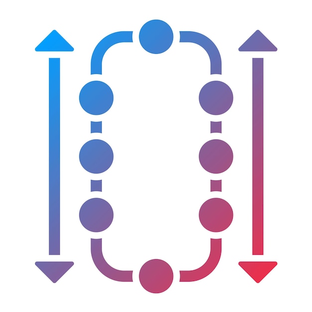 Vector imagen vectorial del icono de la altura del bloque se puede utilizar para la criptomoneda