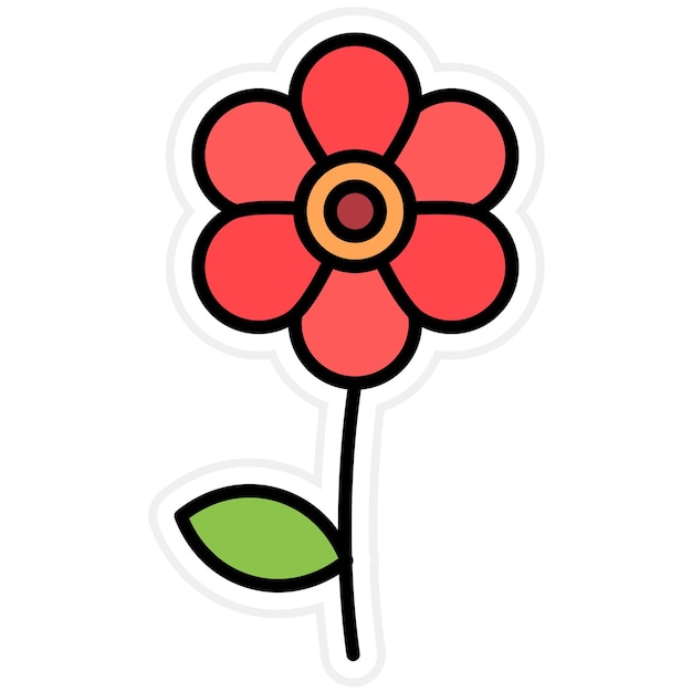 Vector imagen vectorial del icono de la amapola se puede utilizar para las flores