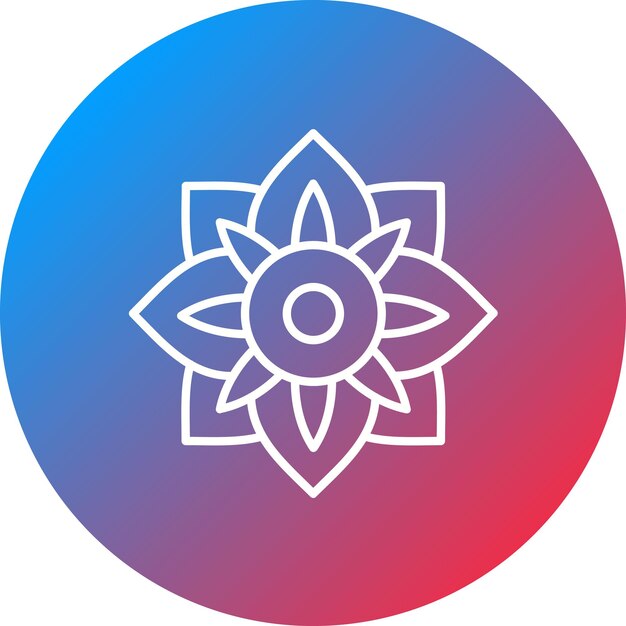 Imagen vectorial del icono de Amaryllis Se puede usar para flores