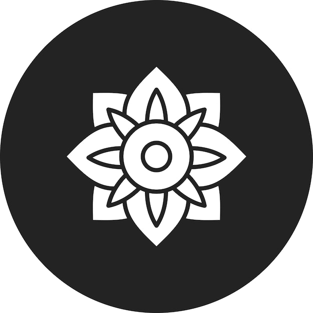 Imagen vectorial del icono de Amaryllis Se puede usar para flores