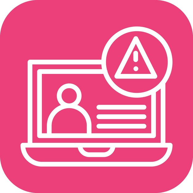 Imagen vectorial del icono de amenaza interna Puede utilizarse para la gestión de riesgos