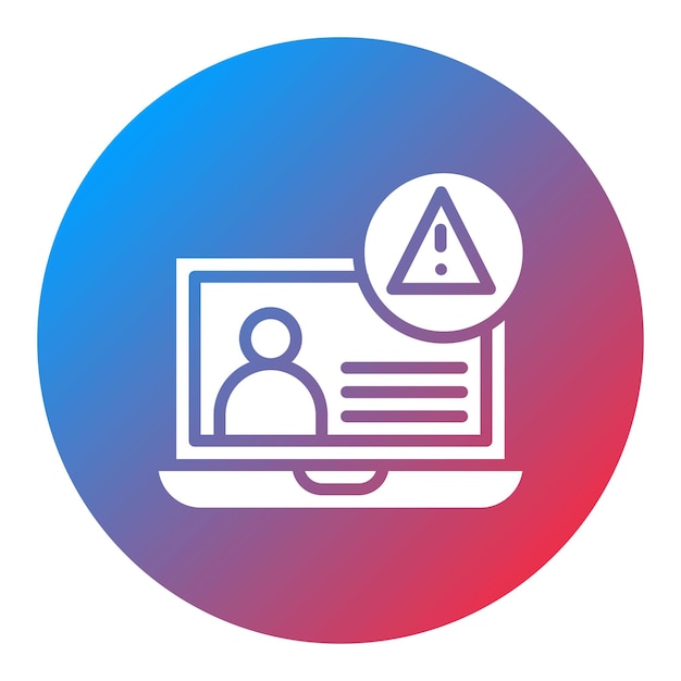 Imagen vectorial del icono de amenaza interna Puede utilizarse para la gestión de riesgos