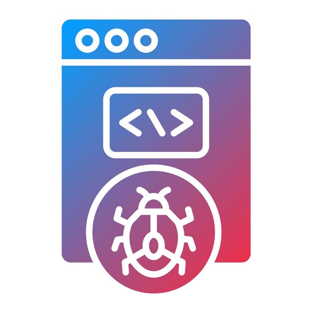 Imagen vectorial de icono de amenaza de seguridad Se puede usar para No Código