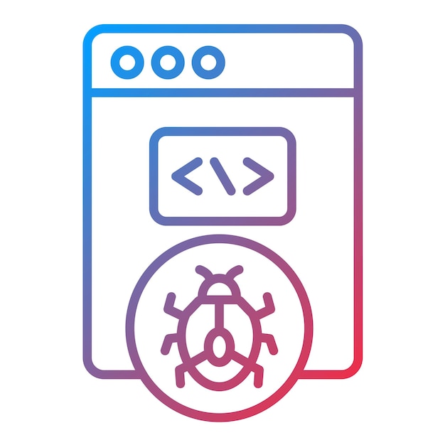 Imagen vectorial de icono de amenaza de seguridad Se puede usar para No Código