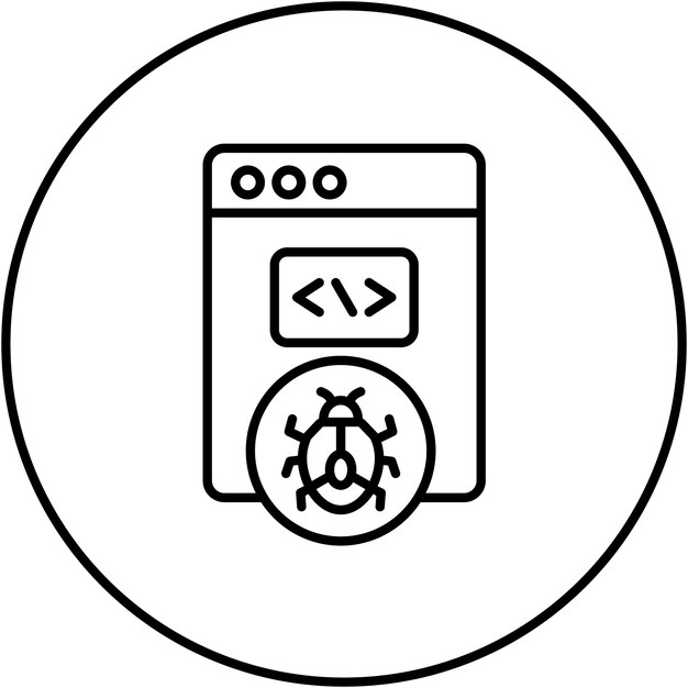 Imagen vectorial de icono de amenaza de seguridad Se puede usar para No Código