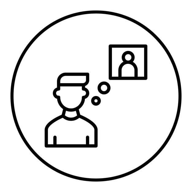 Imagen vectorial de icono de amigo secreto Se puede usar para Amistad