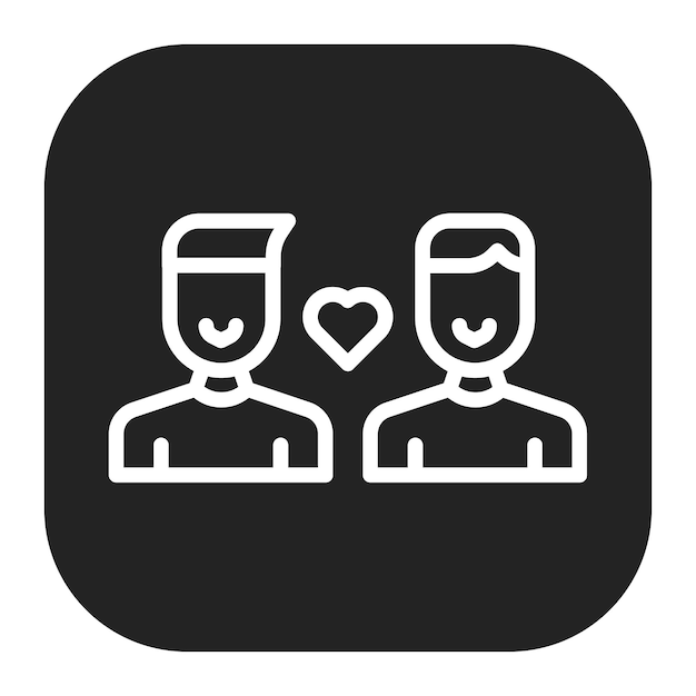 Imagen vectorial de icono de amigos Se puede usar para la relación social