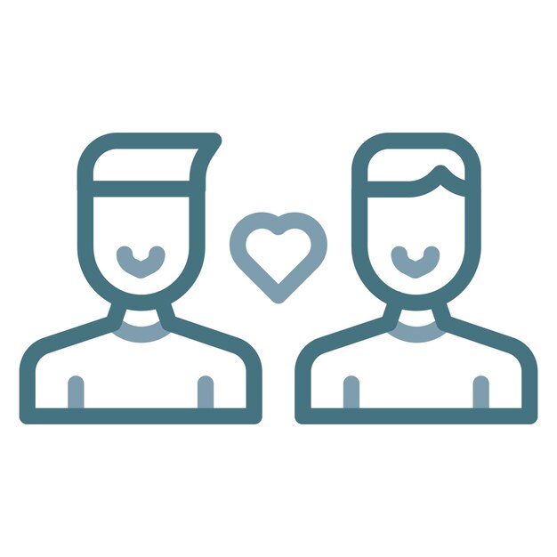 Imagen vectorial de icono de amigos Se puede usar para la relación social