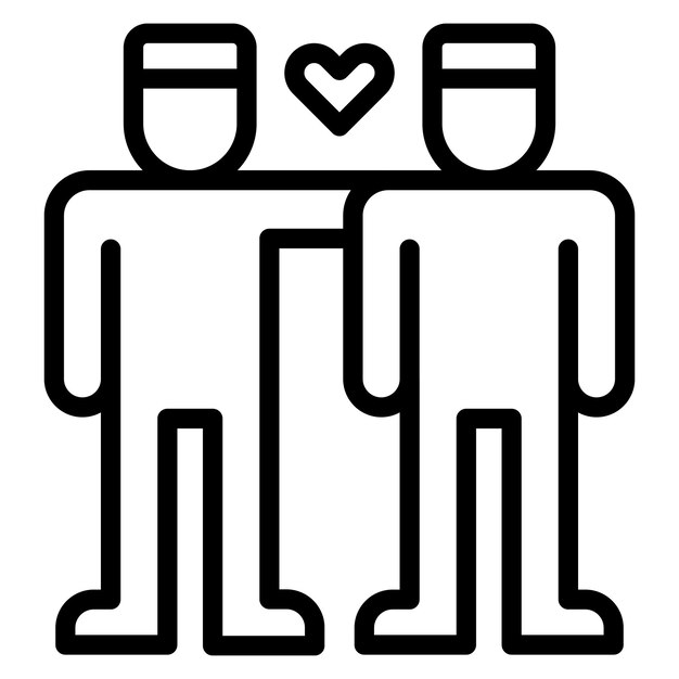 Imagen vectorial del icono de la amistad Se puede usar para el Día Mundial de los Refugiados