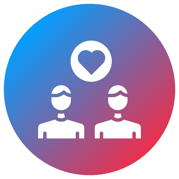 Imagen vectorial del icono de amistad Se puede usar para la guardería