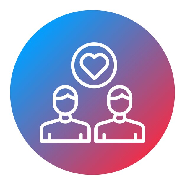 Imagen vectorial del icono de amistad Se puede usar para la guardería
