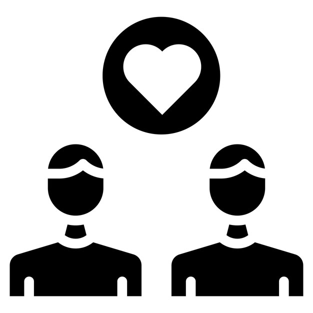 Imagen vectorial del icono de amistad Se puede usar para la guardería