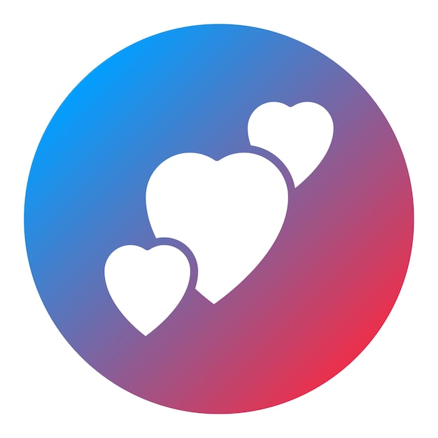 La imagen vectorial del icono del amor se puede usar para la amistad