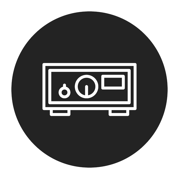 Imagen vectorial del icono del amplificador Se puede usar para Rock and Roll