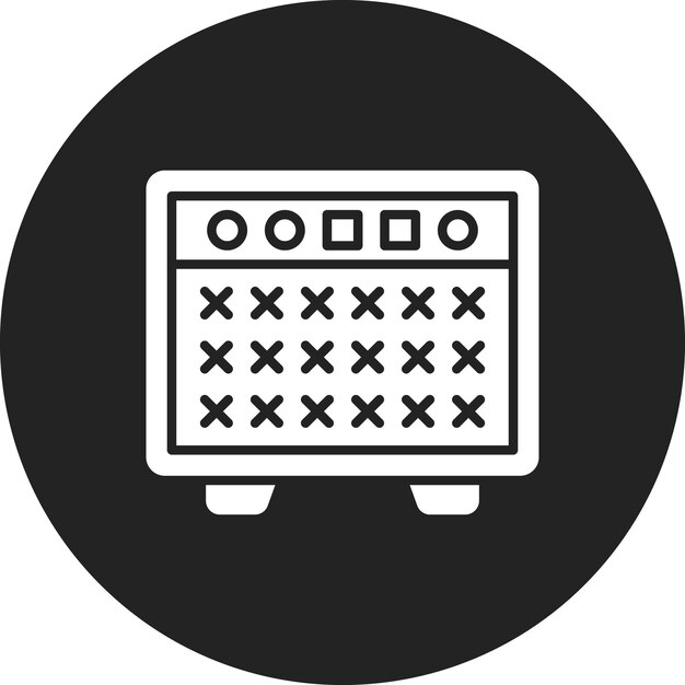 Imagen vectorial del icono del amplificador Se puede utilizar para la física