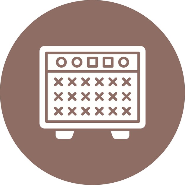 Imagen vectorial del icono del amplificador Se puede utilizar para la física