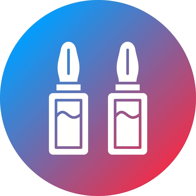 Imagen vectorial del icono de la ampolla Se puede utilizar para Farmacia
