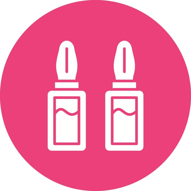 Imagen vectorial del icono de la ampolla Se puede utilizar para Farmacia