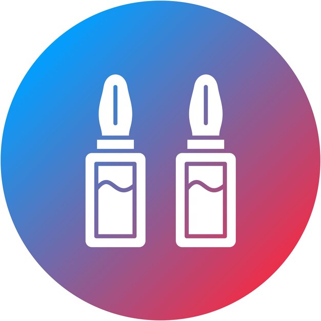 Imagen vectorial del icono de la ampolla Se puede utilizar para Farmacia
