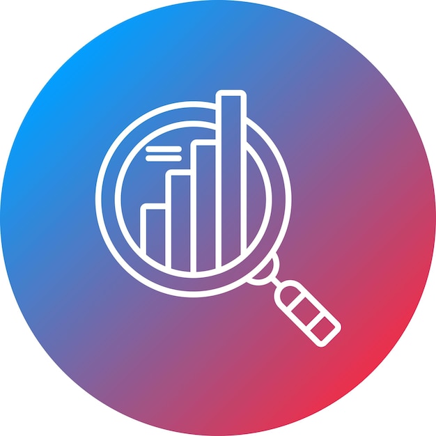 Imagen vectorial de icono de análisis de datos Se puede utilizar para Big Data